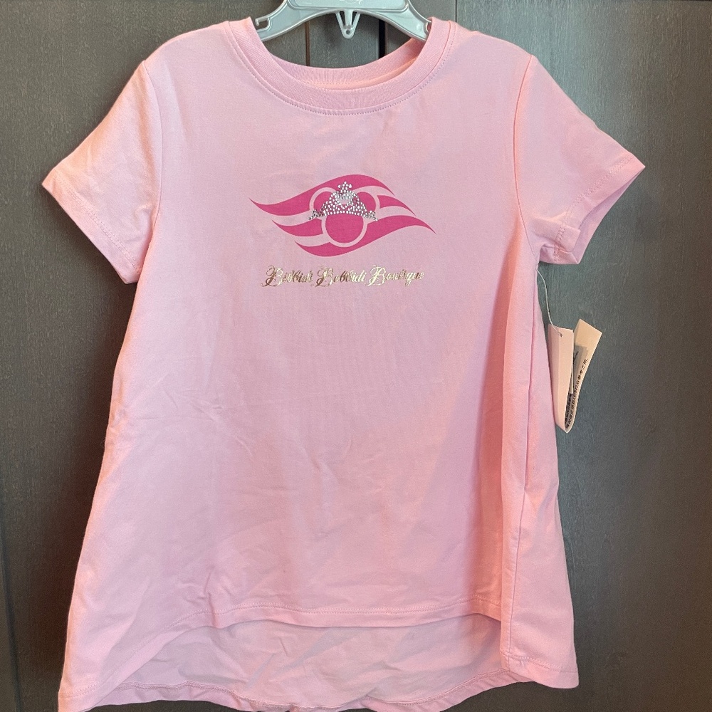 Disney Cruise Line Bibbidi Bobbidi Boutique Best Day Ever High Low T-shirt Sz SM